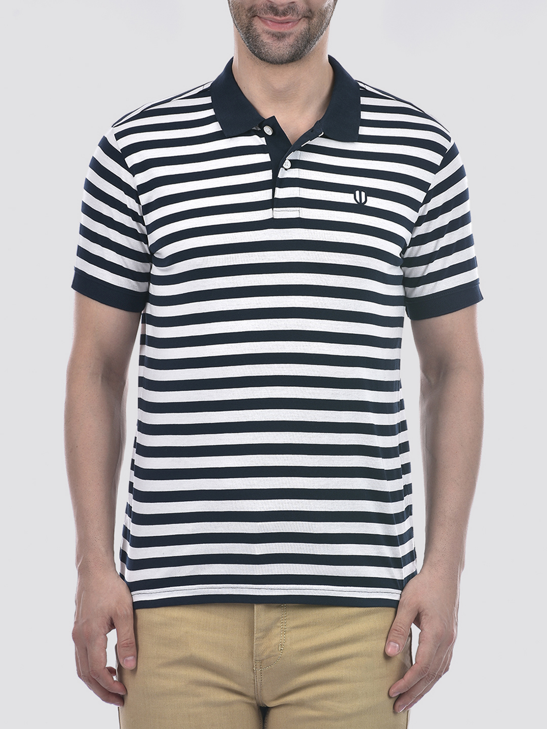 Numero Uno Men Striped Polo T-Shirt